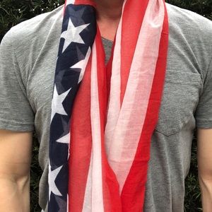 Light Weight American Flag Scarf 🧣